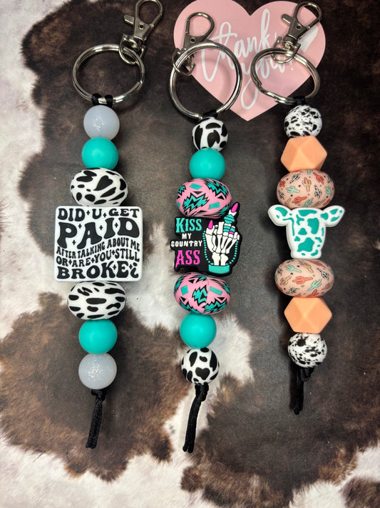 Thick Western Keychain